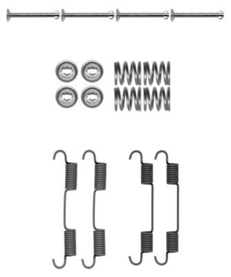 HELLA PAGID Piederumu komplekts, Stāvbremzes mehānisma bremžu  8DZ 355 202-051